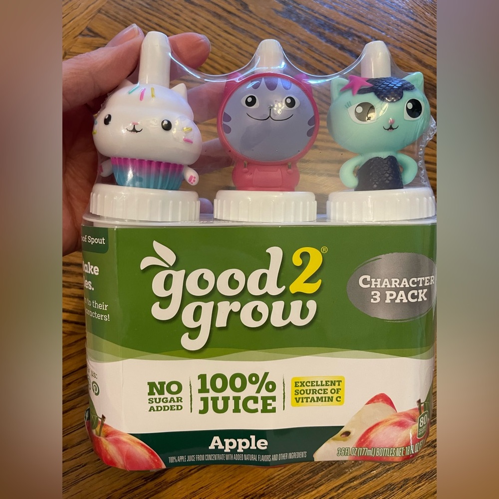 NEW Set of 3 Good 2 Grow Juice Topper Gabby's Dollhouse DJ MerCat Cakey Sealed